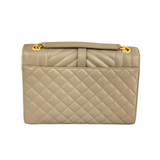 Yves Saint Laurent (YSL) Grain De Poudre Triquilt Medium Envelope Flap Bag