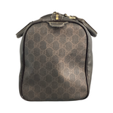 Gucci Dark Brown Supreme Joy Boston Bag Medium