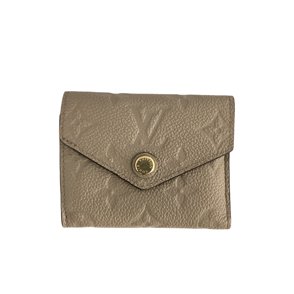 Louis Vuitton Turtledove Zoe Wallet Empreinte Leather