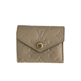 Louis Vuitton Turtledove Zoe Wallet Empreinte Leather
